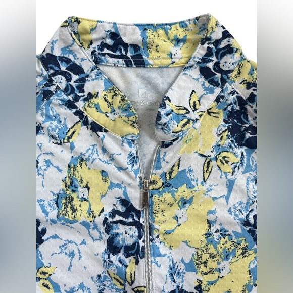 Ladies Court & Bette Golf/Pickleball/Tennis Floral Print Top Size Medium - Picture 2 of 6